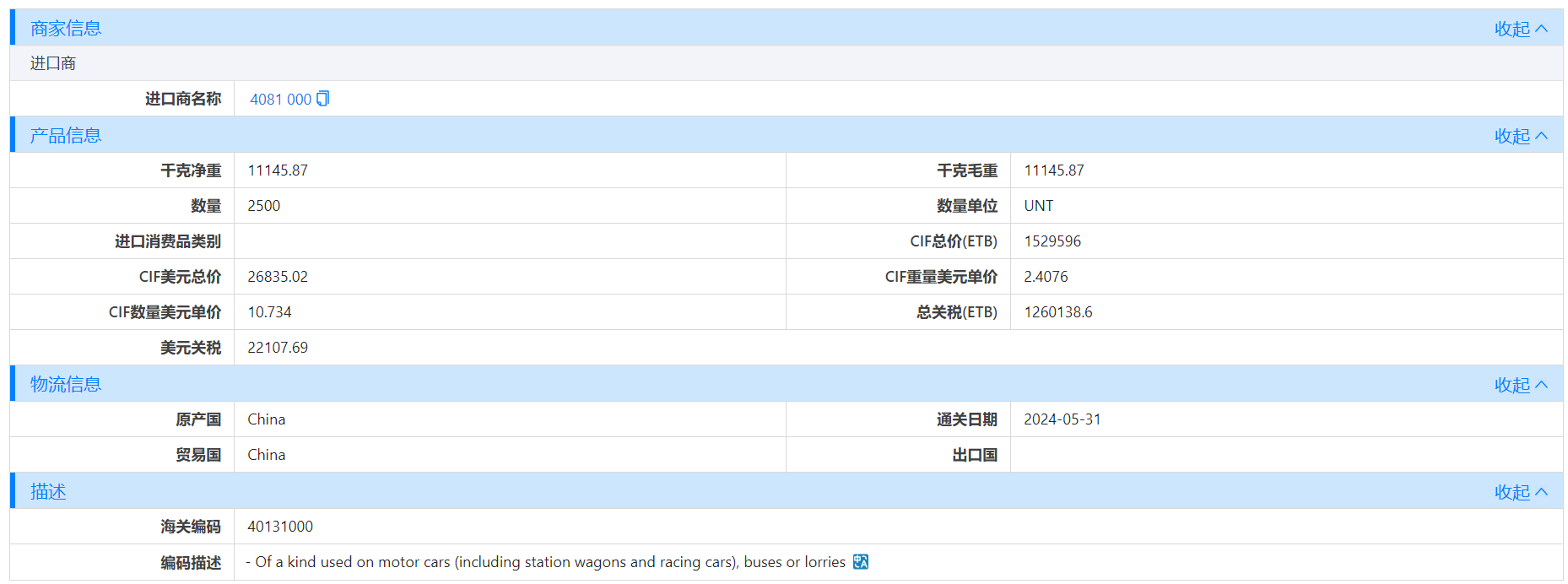 埃塞俄比亚海关数据,海关数据,凯发K8海关数据